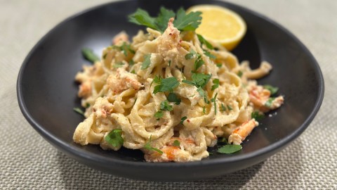 spiny lobster alfredo