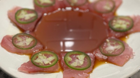 blackfin tuna sashimi