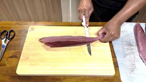 how to skin a blackfin tuna