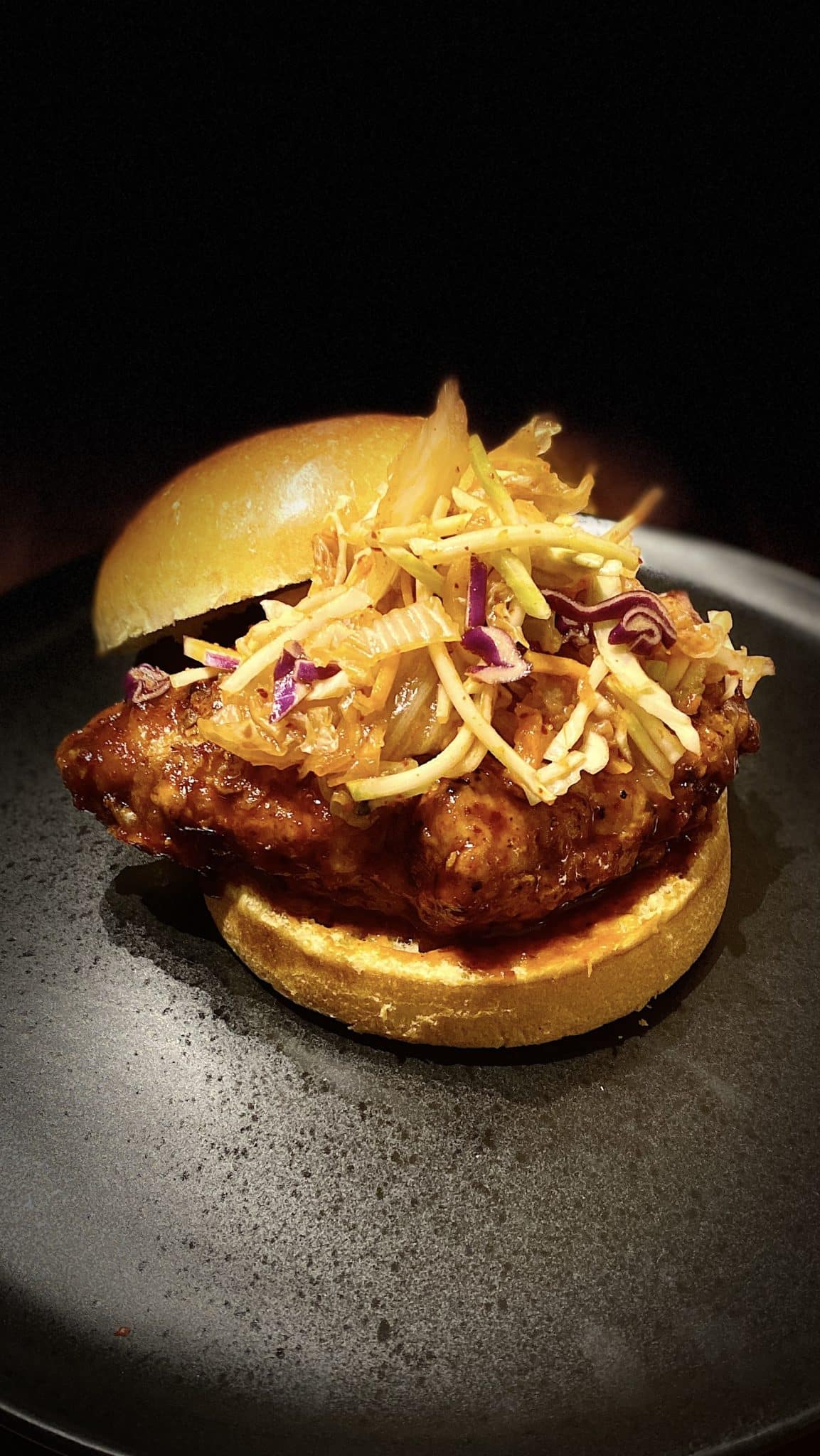 korean fried snapper sandwich