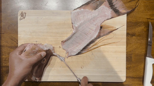 how to break down a hogfish