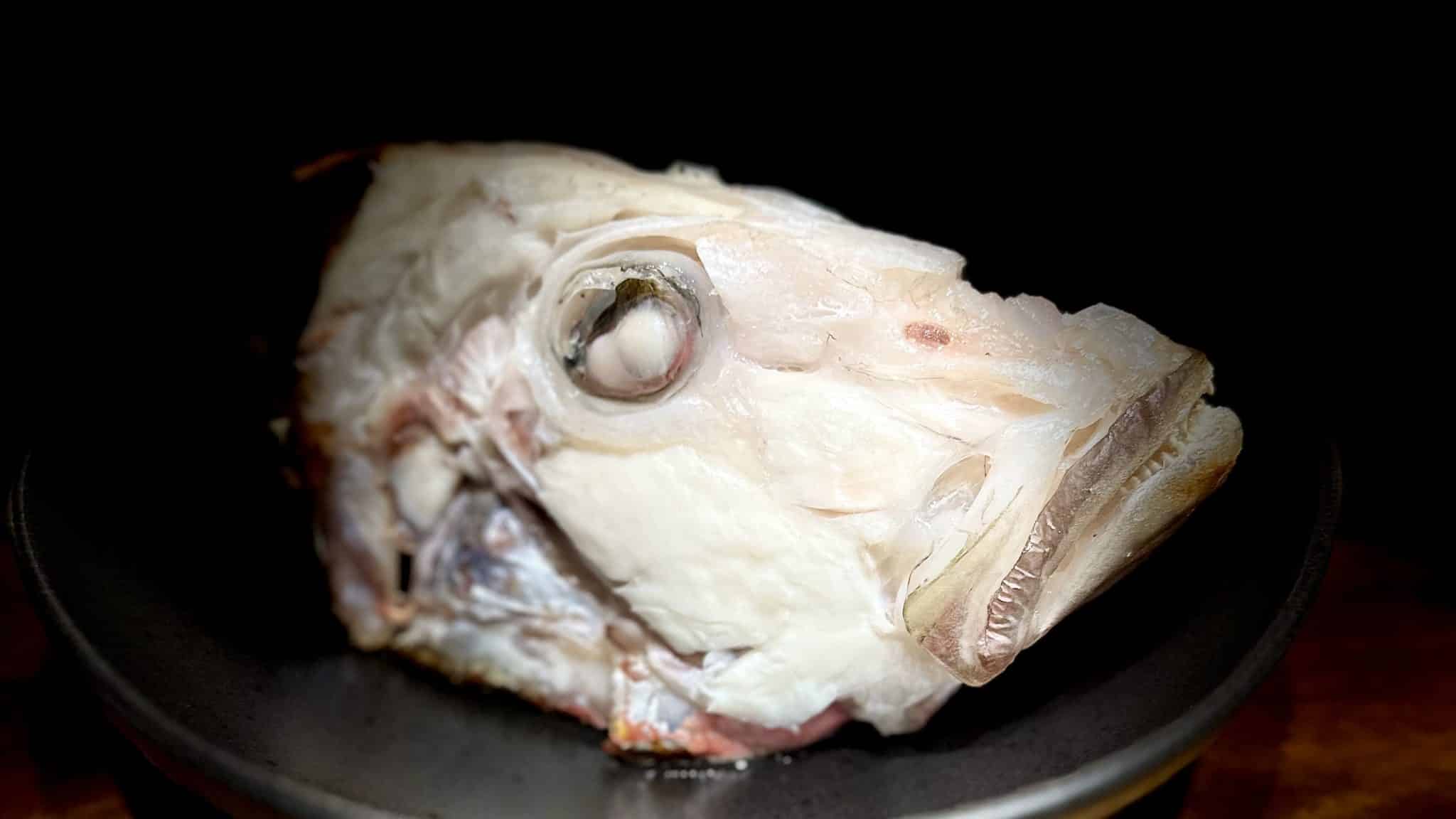 baked snapper head