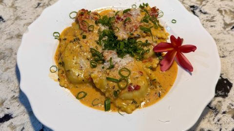 spiny lobster ravioli